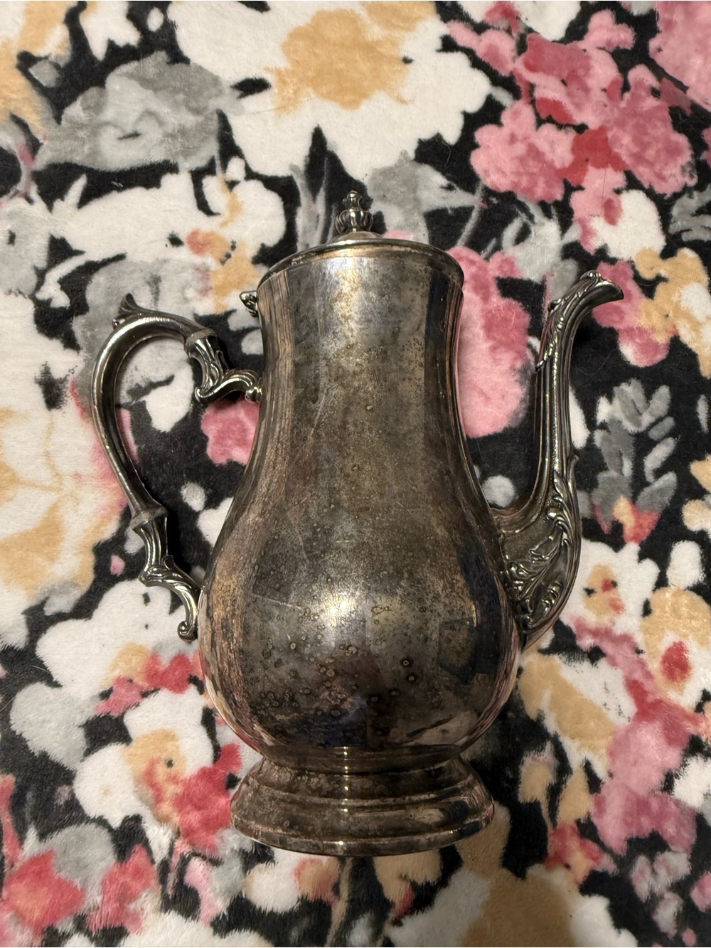 Vintage International Silver Company Silver Plated Coffee Pot with Hinged Lid